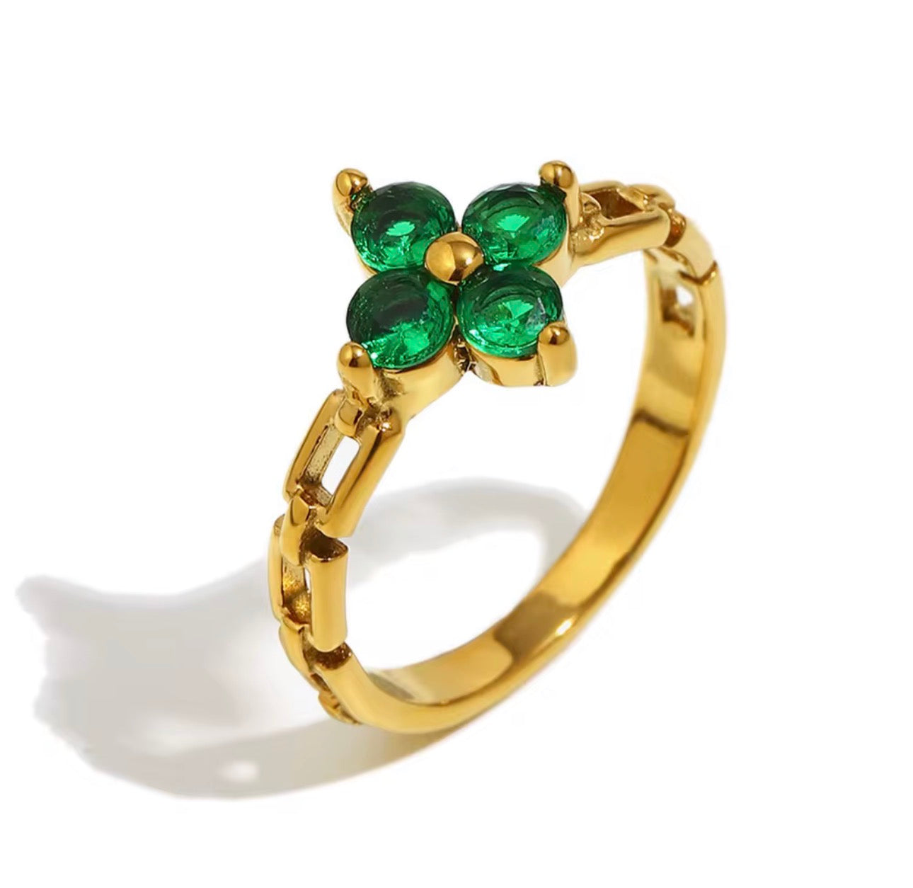 Gold Colored Flower Ring