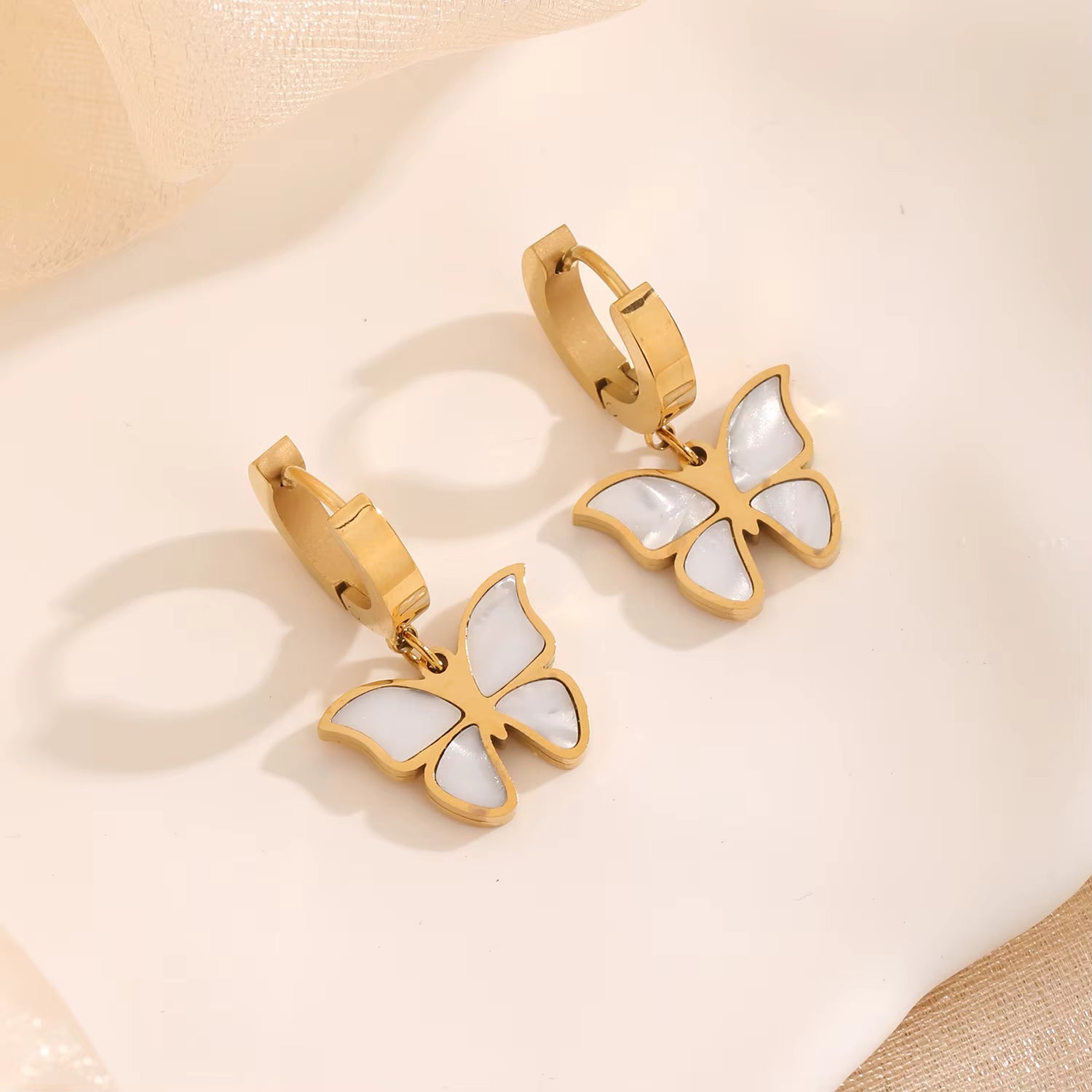 Gold Butterfly Earrings V2