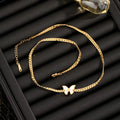 Gold Butterfly Necklace V2