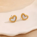 Gold Heart Earrings
