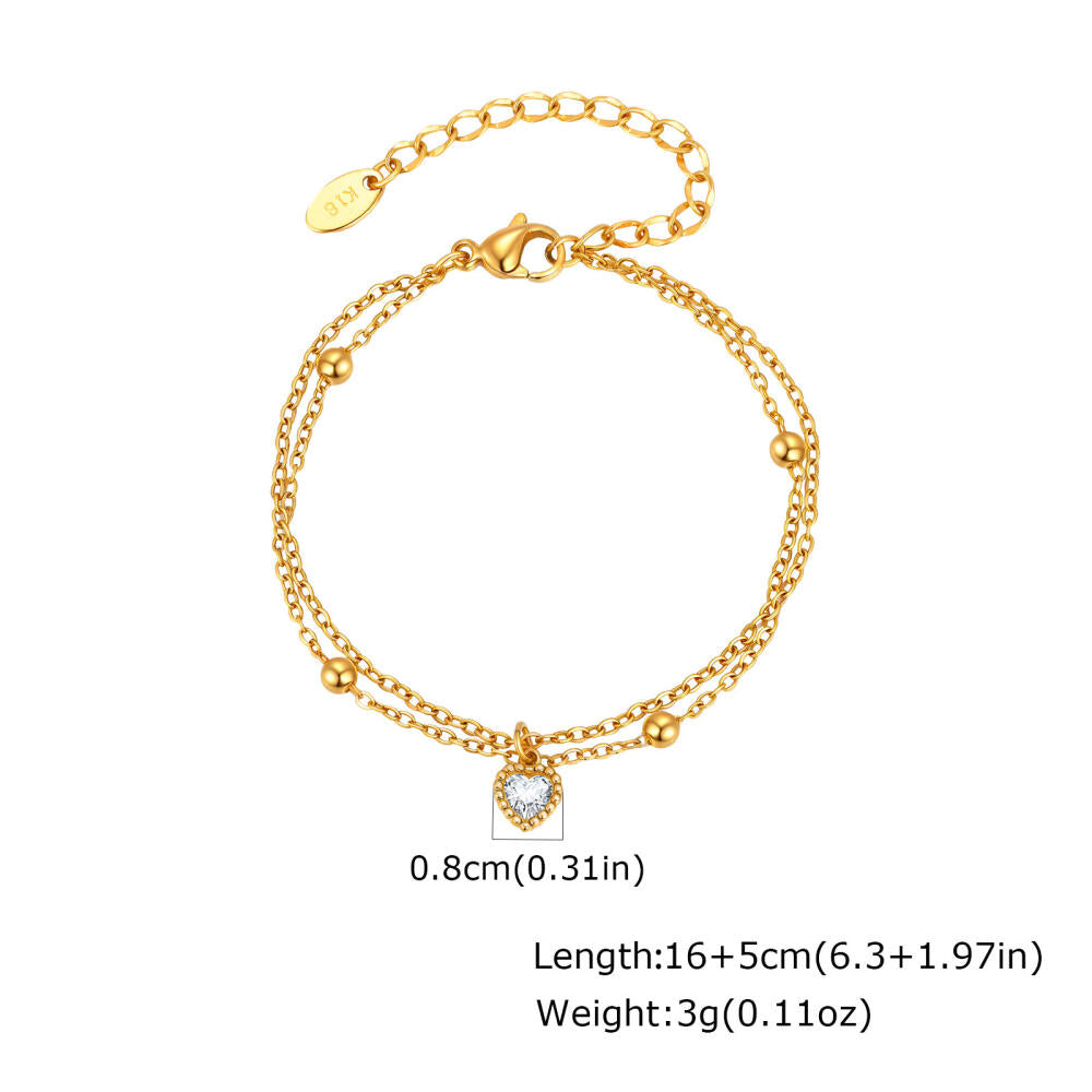Heart Charm Bracelet