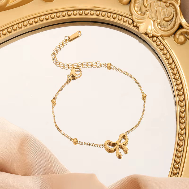 Gold Bow Bracelet
