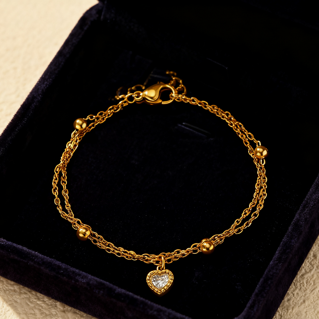 Heart Charm Bracelet