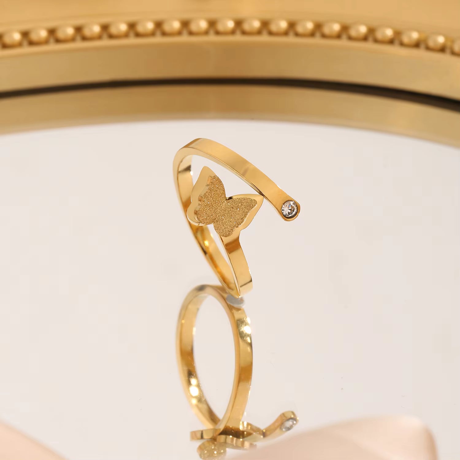 Gold Butterfly Ring