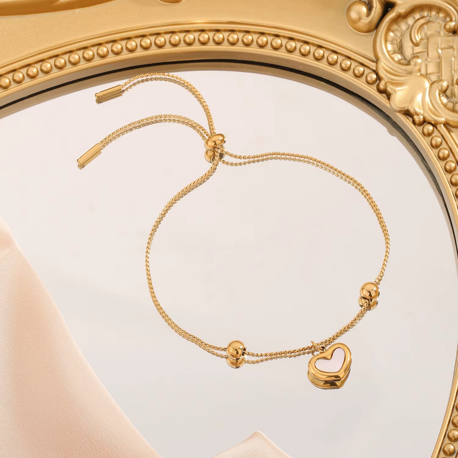 Gold Heart Bracelet