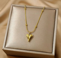 Gold Aesthetic Heart Necklace