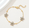 Gold Flowers Bracelet